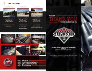 Superod® - Bifold Brochure page 1 - 2023