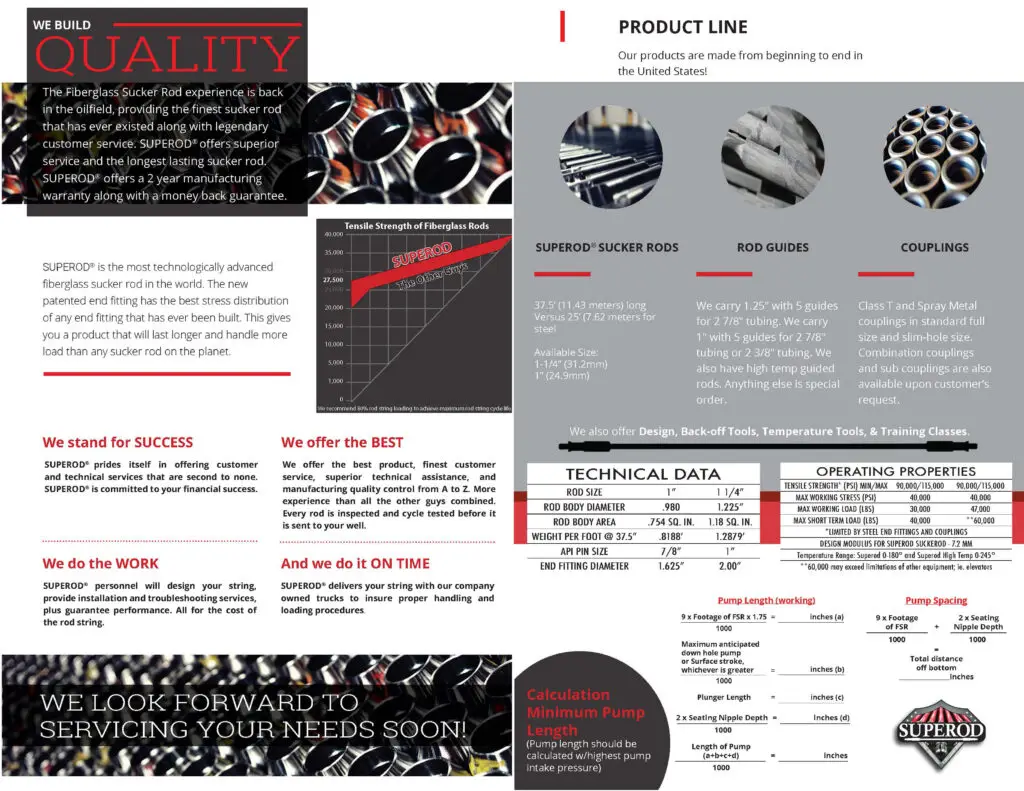 Superod® - Bifold Brochure page 1 - 2023